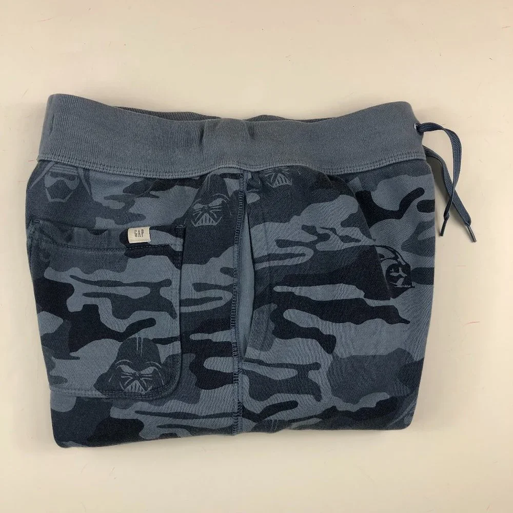Gap Star Wars Blue Cozy Classic Camo Joggers Athletic Gym Comfy